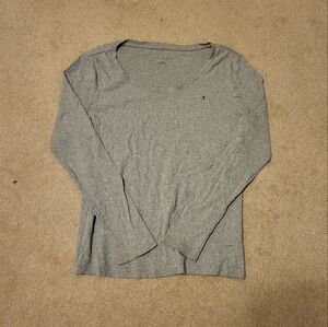 Tommy Hilfiger Womens Longsleeve Gray Shirt